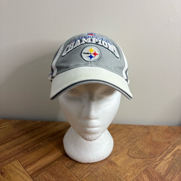 Reebok Other - Reebok Gray White Champion Hat Steelers 2006 Super Bowl Superbowl football nfl